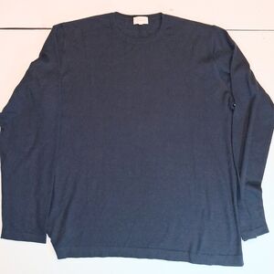 Navy Blue Long Sleeve Brioni Sweater